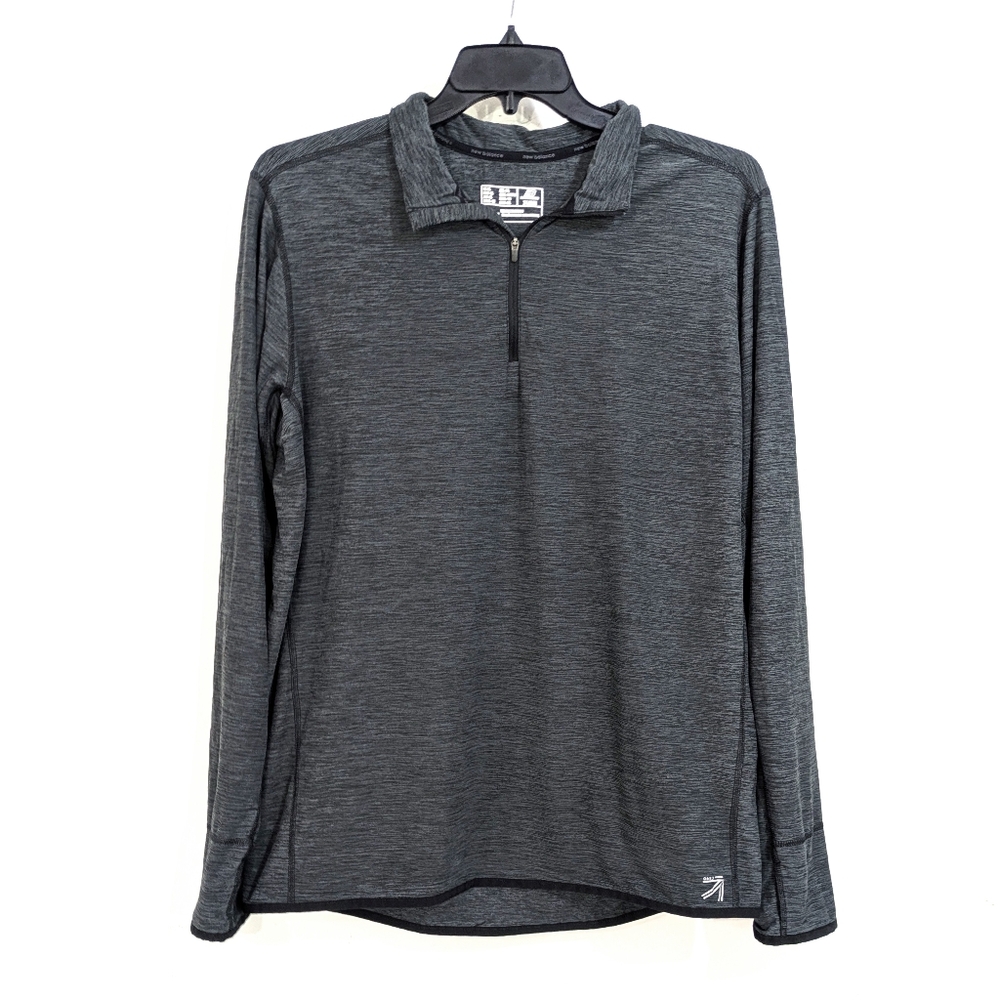 New Balance Athletic Performance Quarter Zip Pullover - Size XL Mens - Grey 0683